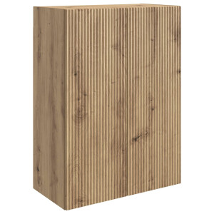 vidaXL Wandkast Artisanaal eiken 66 x 34,5 x 90 cm Bewerkt hout