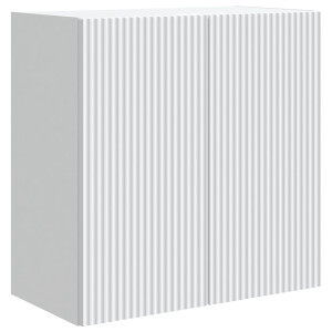 vidaXL Wandkast Wit 59 x 31 x 60 cm Bewerkt hout