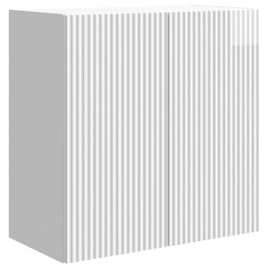 vidaXL Wandkast Hoogglans Wit 59 x 31 x 60 cm Bewerkt hout