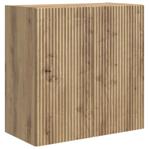 vidaXL Wandkast Artisanaal eiken 59 x 31 x 60 cm Bewerkt hout