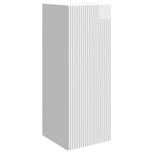 vidaXL Wandkast Hoogglans Wit 33 x 34,5 x 90 cm Bewerkt hout