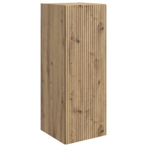 vidaXL Wandkast Artisanaal eiken 33 x 34,5 x 90 cm Bewerkt hout