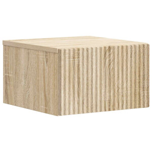 vidaXL Wandbeugel Bedkast Sonoma Eiken 33 x 34,5 x 20 cm Bewerkt hout