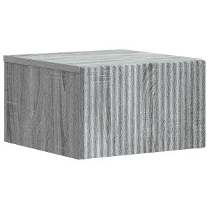 vidaXL Wandbeugel Bedkast Grijs sonoma 33 x 34,5 x 20 cm Bewerkt hout