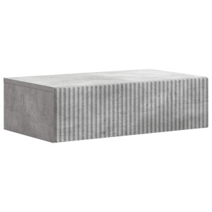vidaXL Wandmontage Zijtafel Betongrijs 59 x 34,5 x 17 cm Bewerkt hout