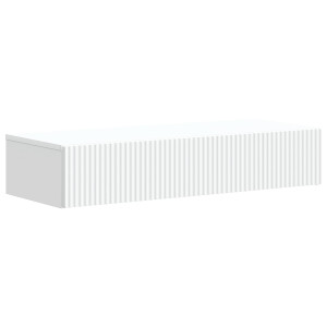 vidaXL Wandmontage Zijtafel Wit 87,5 x 34,5 x 17 cm Bewerkt hout