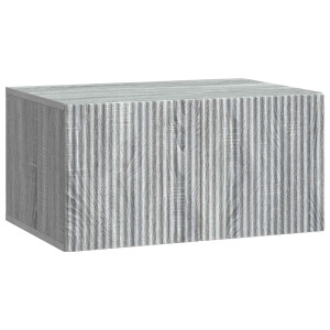 vidaXL Wandbeugel TV-kast Grijs sonoma 59,5 x 41 x 30 cm Bewerkt hout