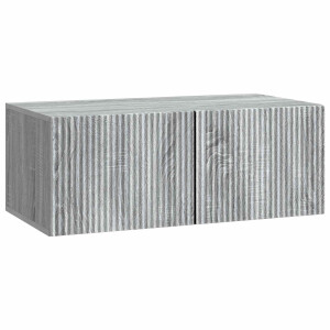 vidaXL Wandbeugel TV-kast Grijs sonoma 78,5 x 41 x 30 cm Bewerkt hout