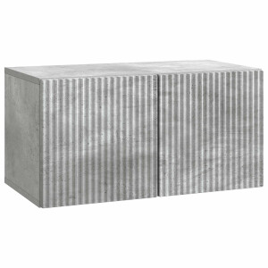 vidaXL Wandbeugel TV-kast Betongrijs 59,5 x 31 x 30 cm Bewerkt hout