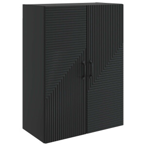vidaXL Wandkast Zwart 66 x 34,5 x 90 cm Bewerkt hout