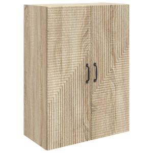 vidaXL Wandkast Sonoma Eiken 66 x 34,5 x 90 cm Bewerkt hout