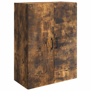 vidaXL Wandkast Gerookt eiken 66 x 34,5 x 90 cm Bewerkt hout