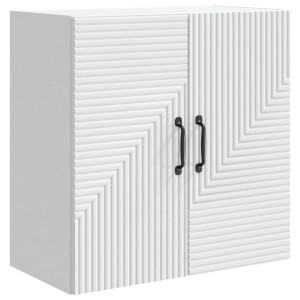vidaXL Wandkast Wit 59 x 31 x 60 cm Bewerkt hout