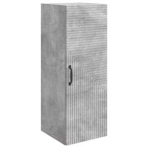 vidaXL Wandkast Betongrijs 33 x 34,5 x 90 cm Bewerkt hout