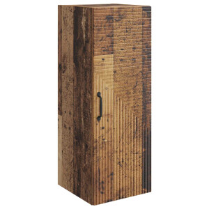 vidaXL Wandkast Oud hout 33 x 34,5 x 90 cm Bewerkt hout