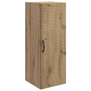 vidaXL Wandkast Artisanaal eiken 33 x 34,5 x 90 cm Bewerkt hout