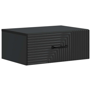 vidaXL Wandbeugel Bedkast Zwart 49 x 34,5 x 20 cm Bewerkt hout