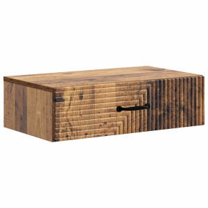 vidaXL Wandmontage Zijtafel Oud hout 59 x 34,5 x 17 cm Bewerkt hout