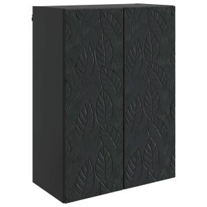 vidaXL Wandkast Zwart 66 x 34,5 x 90 cm Bewerkt hout