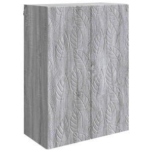 vidaXL Wandkast Grijs Sonoma 66 x 34,5 x 90 cm Bewerkt hout