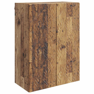 vidaXL Wandkast Oud hout 66 x 34,5 x 90 cm Bewerkt hout