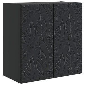 vidaXL Wandkast Zwart 59 x 31 x 60 cm Bewerkt hout