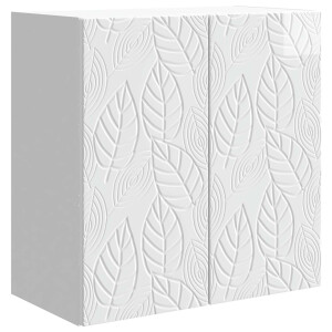 vidaXL Wandkast Hoogglans Wit 59 x 31 x 60 cm Bewerkt hout