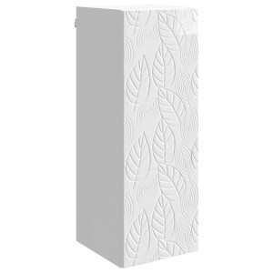 vidaXL Wandkast Hoogglans Wit 33 x 34,5 x 90 cm Bewerkt hout