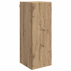 vidaXL Wandkast Artisanaal eiken 33 x 34,5 x 90 cm Bewerkt hout