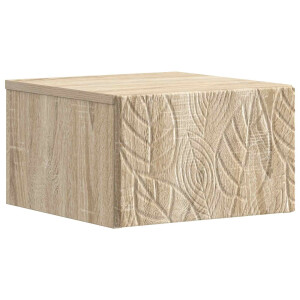 vidaXL Wandmontage Zijtafel Sonoma Eiken 34,5 x 33 x 20 cm