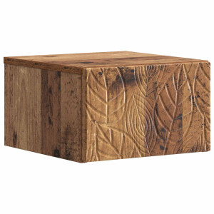 vidaXL Wandmontage Zijtafel Oud hout 34,5 x 33 x 20 cm Bewerkt hout