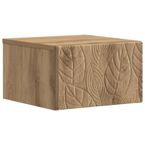 vidaXL Wandmontage Zijtafel Artisanaal eiken 34,5 x 33 x 20 cm