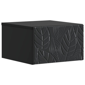 vidaXL Wandbeugel Bedkast Zwart 49 x 34,5 x 20 cm Bewerkt hout
