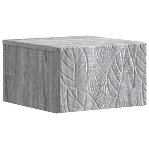 vidaXL Wandbeugel Bedkast Grijs Sonoma 49 x 34,5 x 20 cm Bewerkt hout