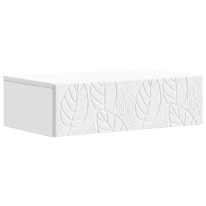 vidaXL Wandmontage Zijtafel Wit 87,5 x 34,5 x 17 cm Bewerkt hout