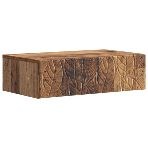 vidaXL Wandmontage Zijtafel Oud hout 87,5 x 34,5 x 17 cm Bewerkt hout