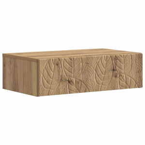 vidaXL Wandmontage Zijtafel Artisanaal eiken 87,5 x 34,5 x 17 cm