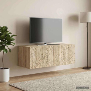 vidaXL Wandbeugel TV-kast 59,5 x 31 cm Sonoma Eiken Bewerkt hout