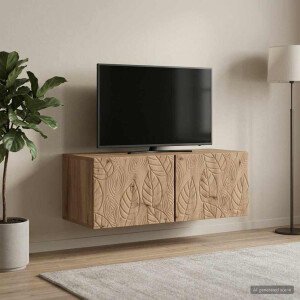 vidaXL Wandbeugel TV-kast 78,5 x 31 cm Artisanaal eiken Bewerkt hout
