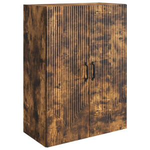 vidaXL Wandkast Gerookt eiken 66 x 34,5 x 90 cm Bewerkt hout