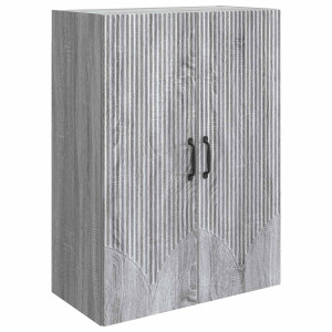vidaXL Wandkast Grijs Sonoma 66 x 34,5 x 90 cm Bewerkt hout