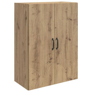 vidaXL Wandkast Artisanaal eiken 66 x 34,5 x 90 cm Bewerkt hout