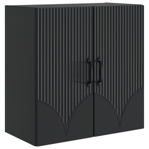 vidaXL Wandkast Zwart 59 x 31 x 60 cm Bewerkt hout