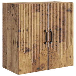 vidaXL Wandkast Oud hout 59 x 31 x 60 cm Bewerkt hout