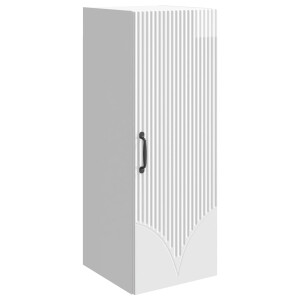 vidaXL Wandkast Hoogglans Wit 33 x 34,5 x 90 cm Bewerkt hout