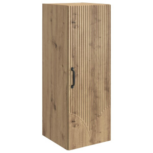 vidaXL Wandkast Artisanaal eiken 33 x 34,5 x 90 cm Bewerkt hout