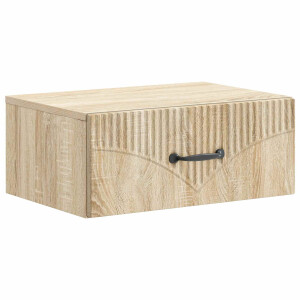 vidaXL Wandbeugel Bedkast Sonoma Eiken 49 x 34,5 x 20 cm Bewerkt hout