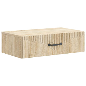 vidaXL Wandmontage Zijtafel Sonoma Eiken 59 x 34,5 x 17 cm