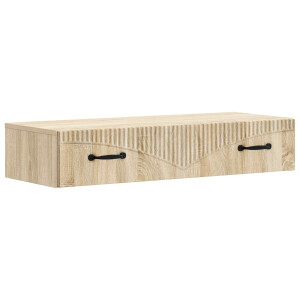 vidaXL Wandmontage Zijtafel Sonoma Eiken 87,5 x 34,5 x 17 cm