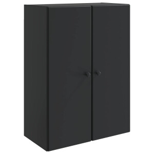 vidaXL Wandkast Zwart 66 x 34,5 x 90 cm Bewerkt hout
